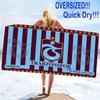 Trabzonspor Print Beach Towel, Large Soft Quick Dry Towel for Beach Camping Swimming