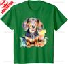 Aesthetic Watercolor Dachshund TShirt Unisex Unisex Summer Cotton Printed TShirt Casual Streetwear Clothes Camisetas Tops Tee