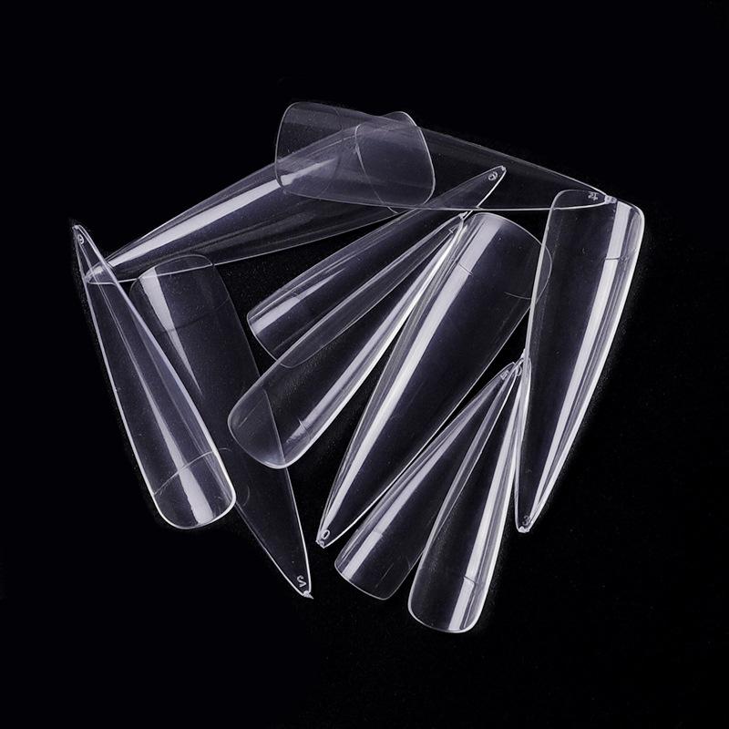 Nail Sheets Salon Tip Nail Sheets Natural Transparent White 500 Pieces Nail Sheets