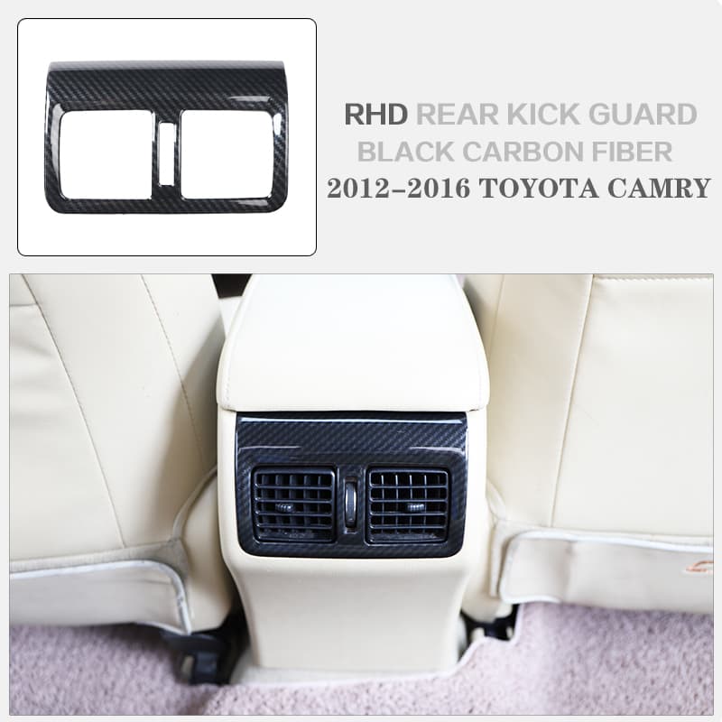 Right Hand Drive 12-16yr CAMRY Plastic Steering Wheel Modified Carbon Fiber Pattern Black Navigation Panel Interior Decoration right hand  drive