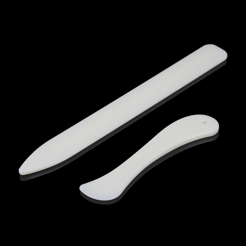 2Pcs/Set Diy Bone Handmade Leather Craft Edge Trimming Tool For Working Cutting