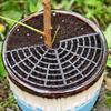 4pc Plant Pot Soil Guard Plant Pot Grid Flower Pot Cover Baby Safety Mouse Garden Home Plant Protector Repel Cats