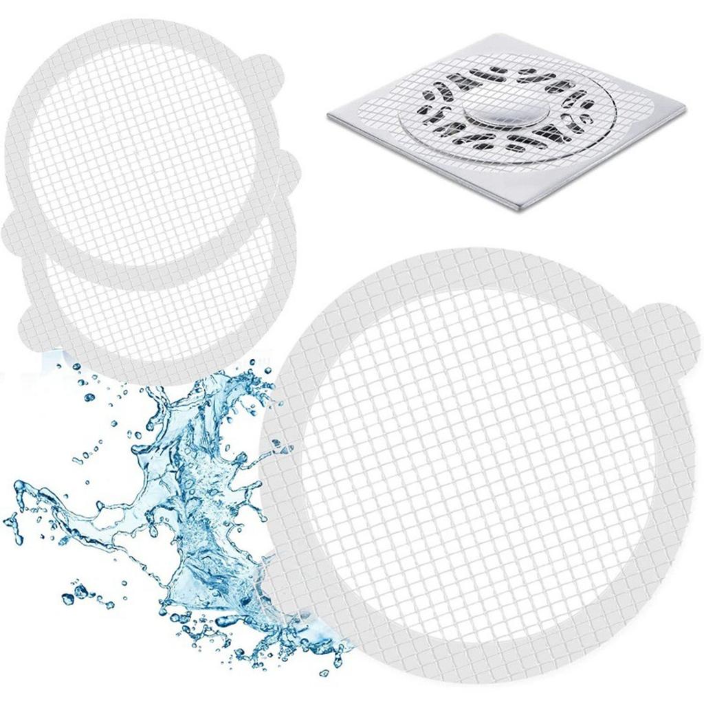 New Disposable Disposable Shower Floor  Sticker Kitchen Bathroom Hair Catcher Sticker Accessories Bathtubs Mesh