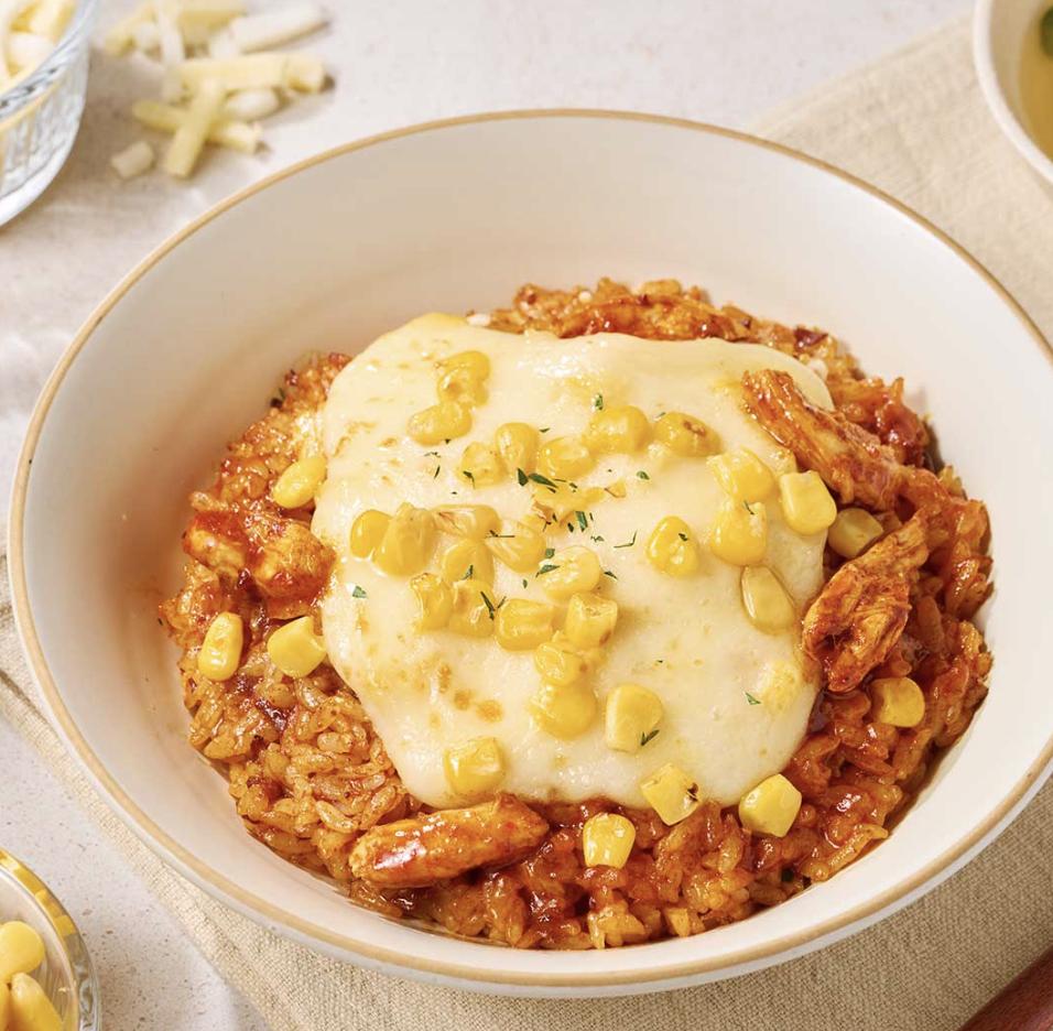 Ottogi Cupbap Cheese Buldak Mayo Rice with Instant Egg Soup Spicy Savory Meal 284.5g x 6 Packs