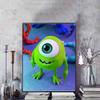 Disney Diamond Painting Mike Wazowski Figurine, Cartoon 5D Diamond Cross Stitch Mosaic Home Decor Gift