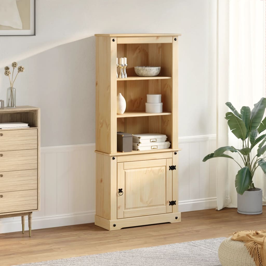 Highboard Corona 74x38x170 Cm Solid Pine Wood