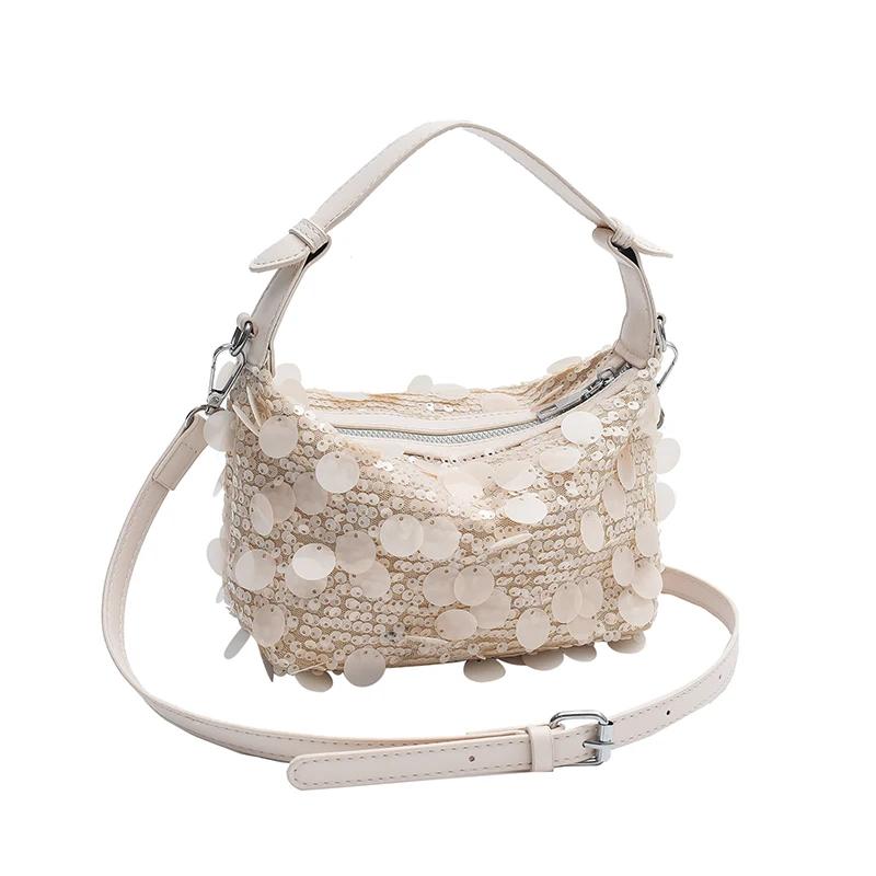 Shiny Sequin Shoulder and Crossbody Bags Fashion Sense of Luxury Warm Style Girl Bags
