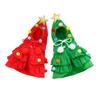 Soft Pet Christmas Tree Costume Comfortable Dog Hooded Cloak Pet Christmas Cloak  Autumn/Winter