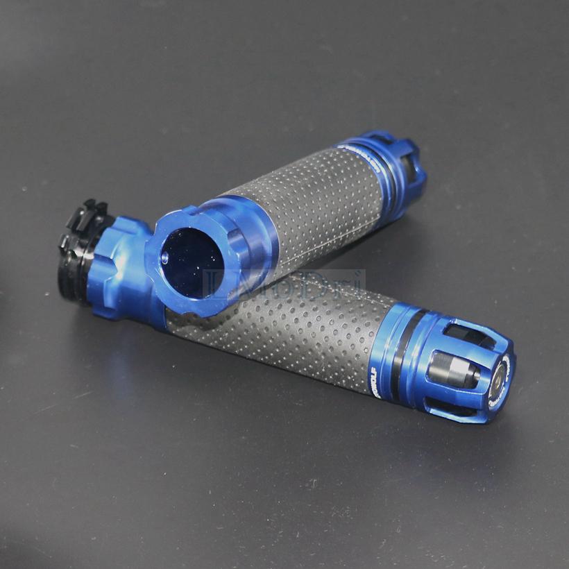 Motorcycle 7/8" 22MM Handlebar Grips Universal Handle Bar End Skid Hand Grip CNC