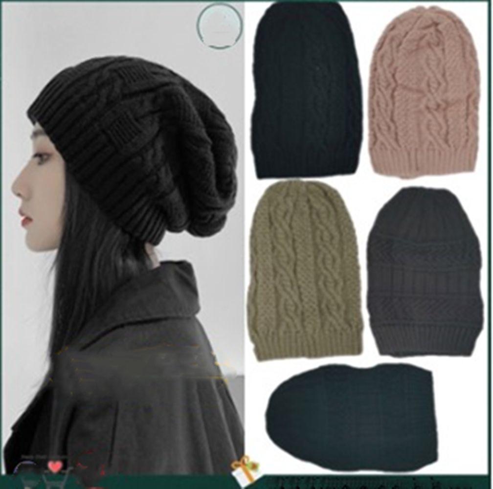 Long Beanie Hat Knitted Hat Snow Cap 