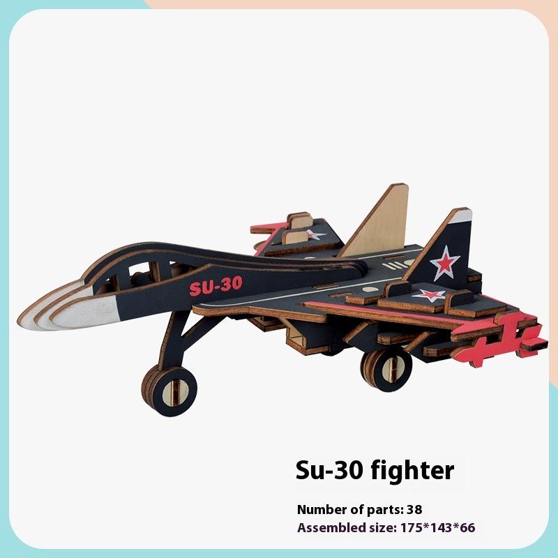 Simulation Wooden Toy Children's Handmade Educational Assembly 3d Three-dimensional Puzzle