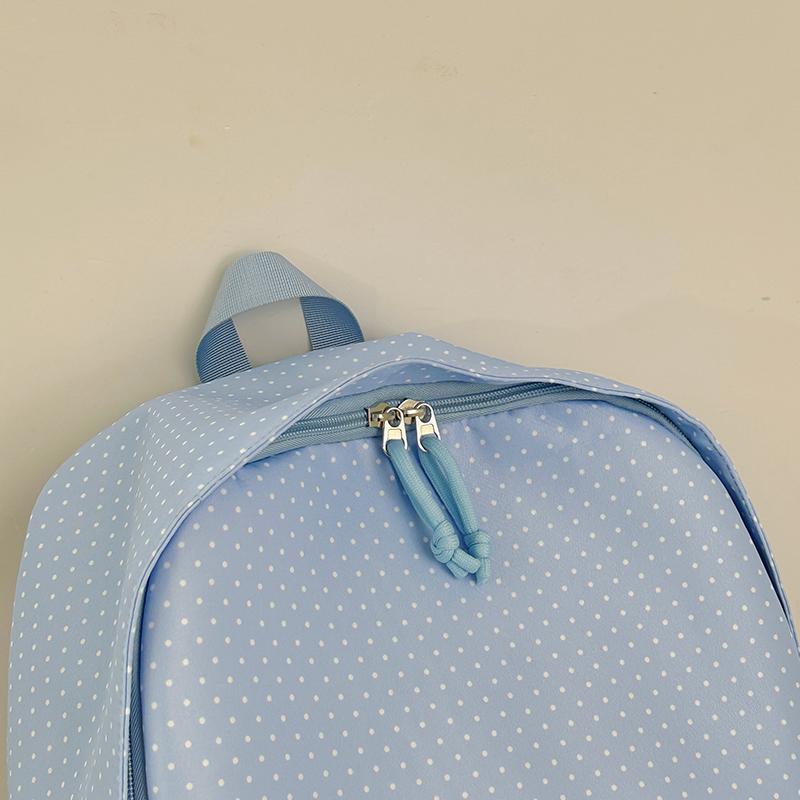 Dot Print Backpack Middle School Student Class Schoolbag Travel Computer Backpack
