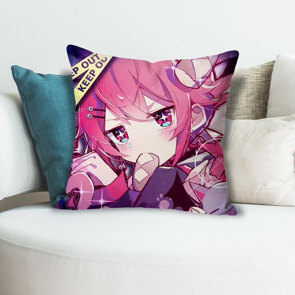 KKasane Cute TTeto Anime Celebrity Merchandise AllMatch Printed Pillow Case Sofa Car Office Room Decoration Protector
