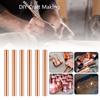 6Pcs Copper Round Rod 3.94" Length 0.39" Diameter Bare Solid Metal Rod Copper Rod for Metal Craft Working