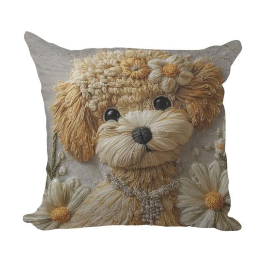 Pillow Cover Squealing Goat Donkey Rabbit Puppy Alpaca Print Cushion Case Sofa Bed Pillowcase Bedroom Dorm Home Decor F 629₽