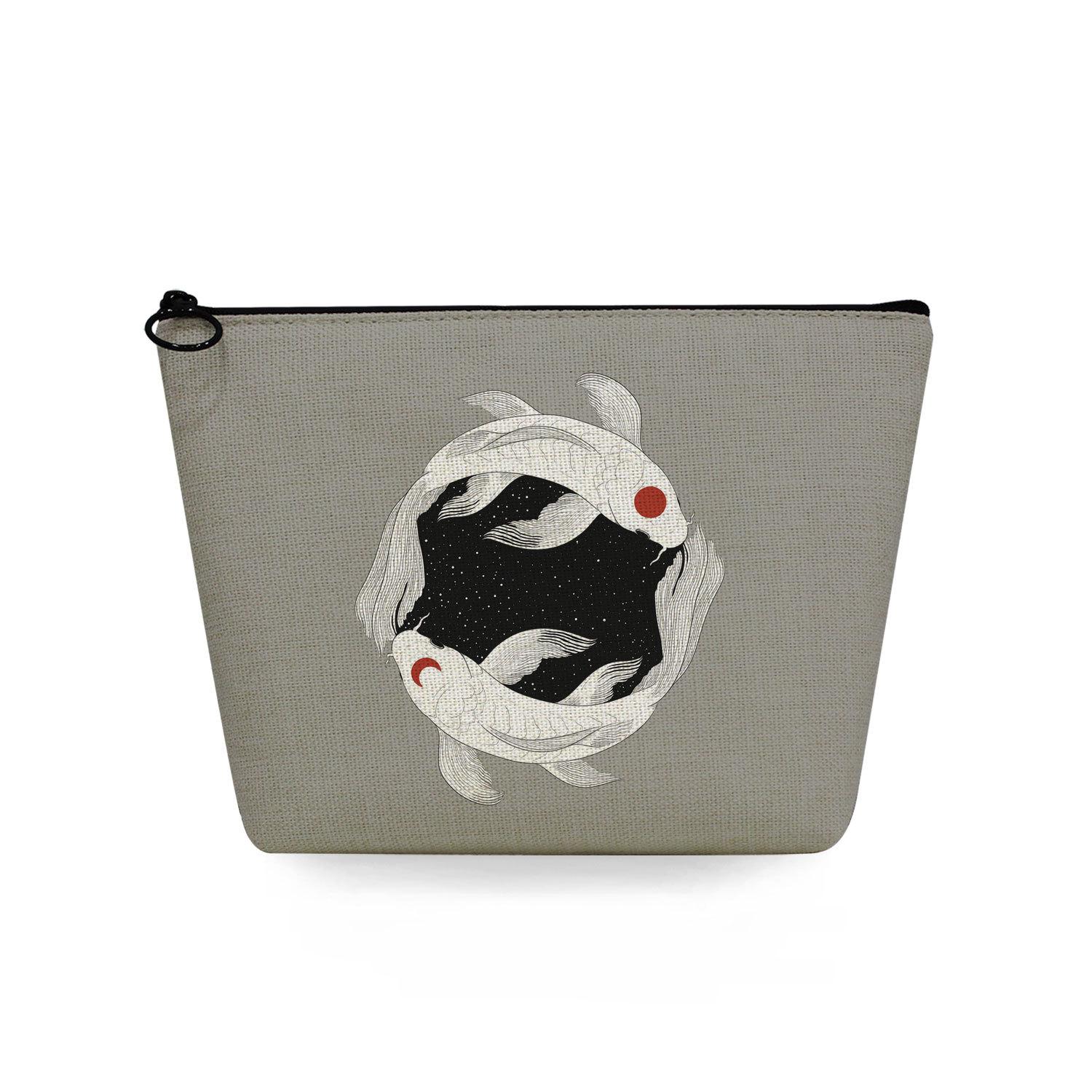 Women Wine glass Print Cosmetic Bag Toiletries Organize Travel Storage Case 6735