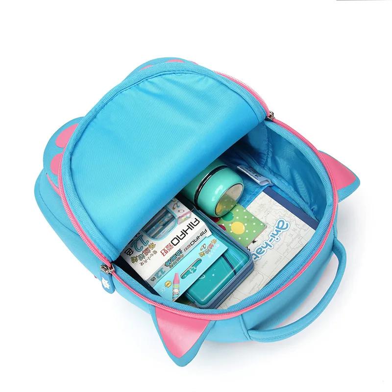 Cute Cat Backpack for Girls Toddler Boys Children School Bags Student Kids Bag Waterproof School Backpack Mochila Escolar