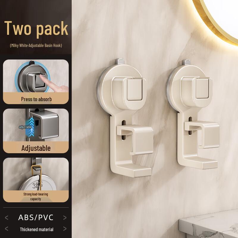 Suction Cup Basin Hooks (2-Pack)