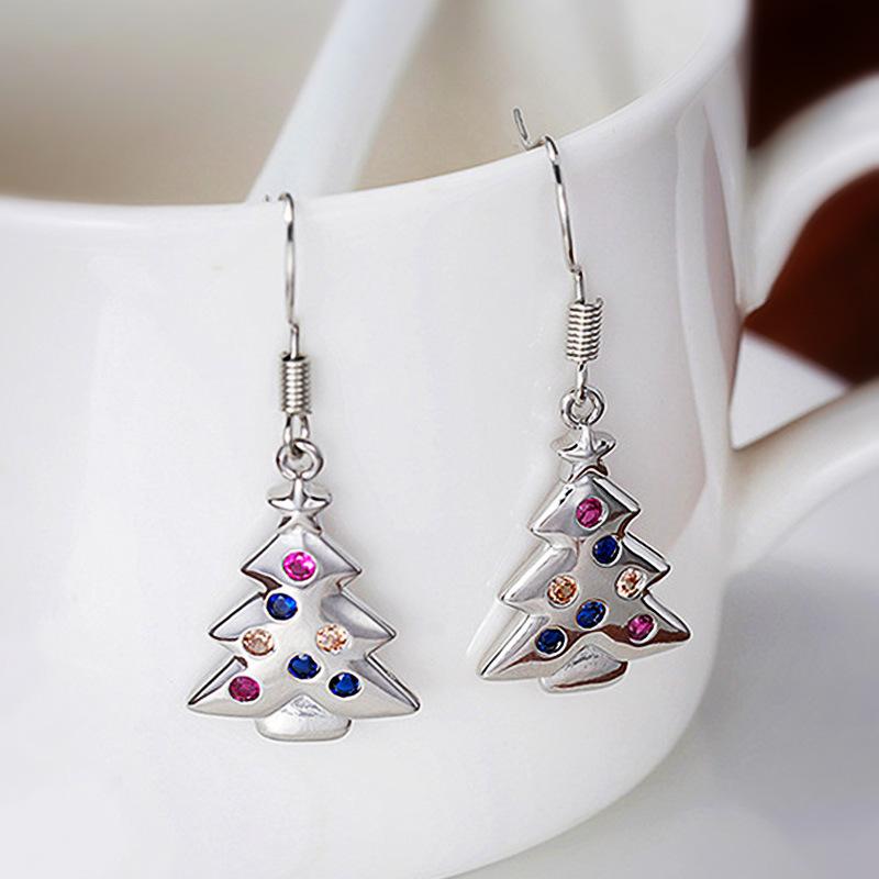 Fashion Copper Alloy Zircon Jewellery Drop Earrings For Women Wedding Party Gifts