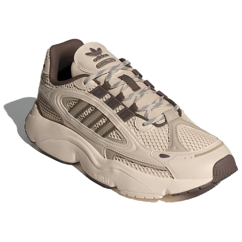 Adidas Originals Ozmillen Comfortable Retro Fabric Low-Top Training Running Shoes Women Sneakers Beige IF1815