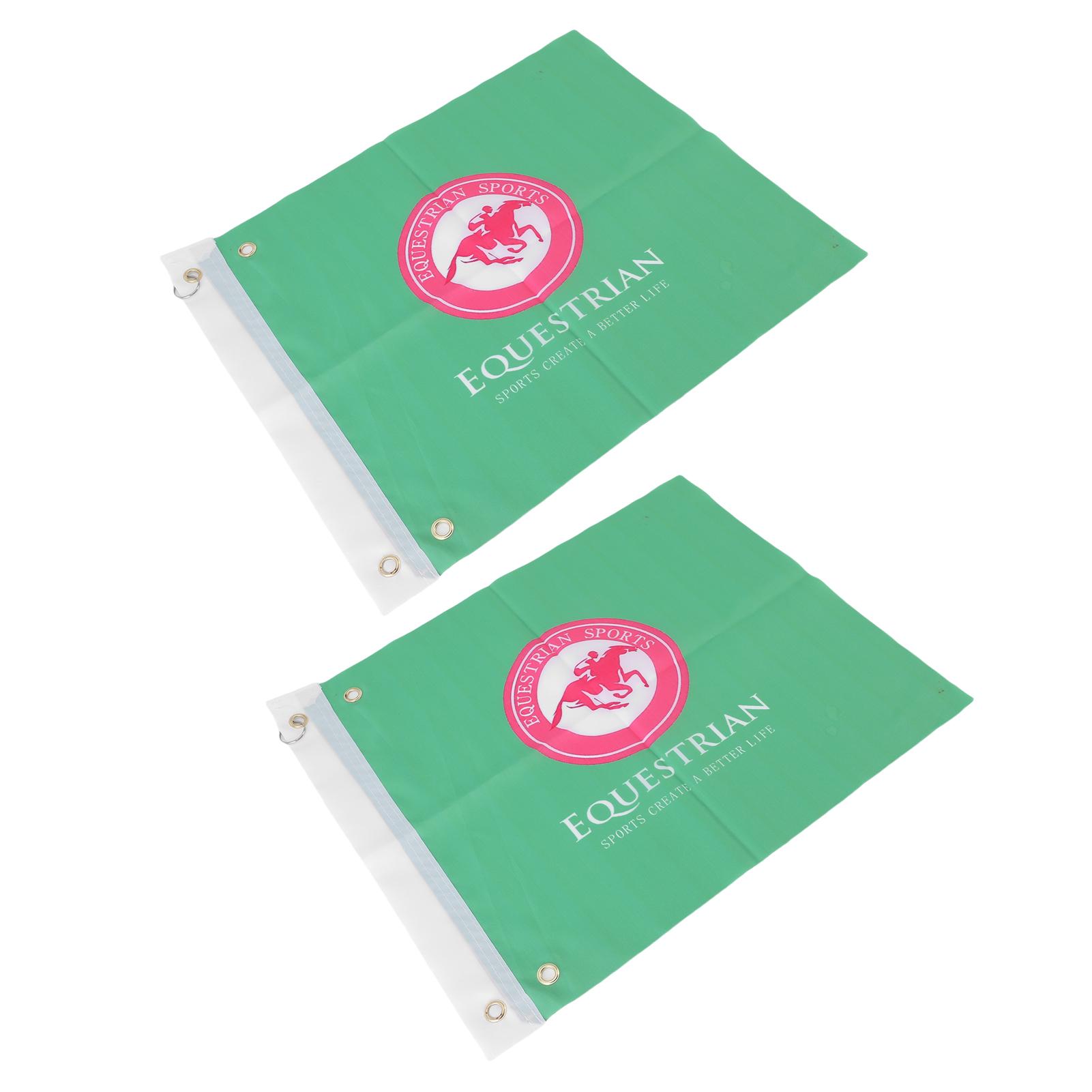 2PCS Drapeau d'entraînement équestre Drapeau de sport équestre professionnel pour l'équitation en extérieur et les courses