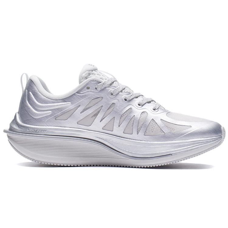 Li Ning WuShi 5S 2.0 Dämpfende Low-Top-Laufschuhe Damen Silber Grau ARSS032-2