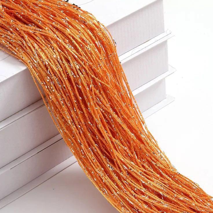 Glitter Door String Curtain Silver Ribbon Shiny Tassel Flash Line Curtain Valance for Window Room Home Decoration
