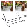 New Iron Hanging Planter Slip-on Design No Drill Window Box Bracket Heavy Duty Flower Pot Rack Garden