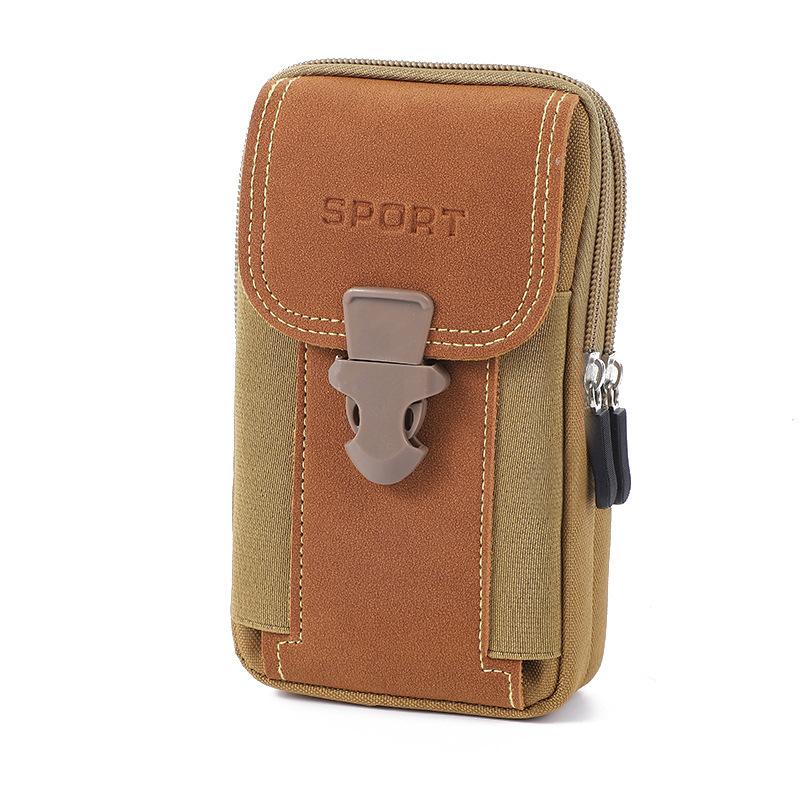Canvas Waist Pocket Male Outdoor Fanny Bum Bag Purse Business Mobile Phone Pouch Running Pouch Travel Camping Bags