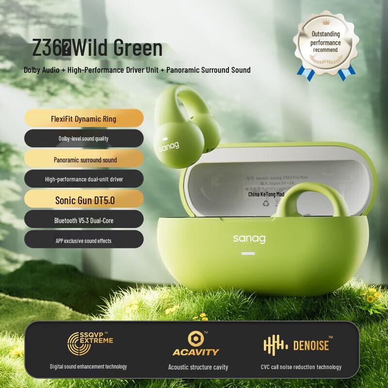 

SANAG Z36 Bone Conduction Clip-on Sport Bluetooth Earbuds