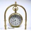 Clock Desk Vintage Table Top Antique Tabletop Brass Decorative Gift