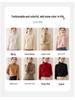 High-End Women's Loose Fit Cashmere Turtleneck Sweater with Rolled Edge
