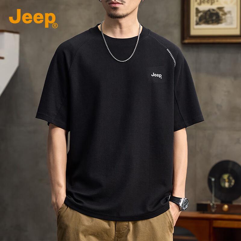 JEEP Men's Casual Round Neck Short Sleeve T-shirt
