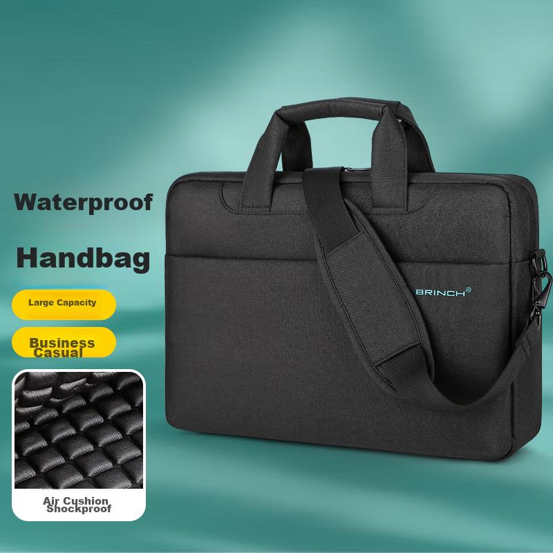 BRINCH Laptop Bag, 14/15 Inch Business Travel Handheld Shoulder Bag, Suitable for Apple And Huawei Notebooks