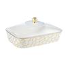Serving Tray Vanity Tray with Dustproof Lid for Celebrations Party Events