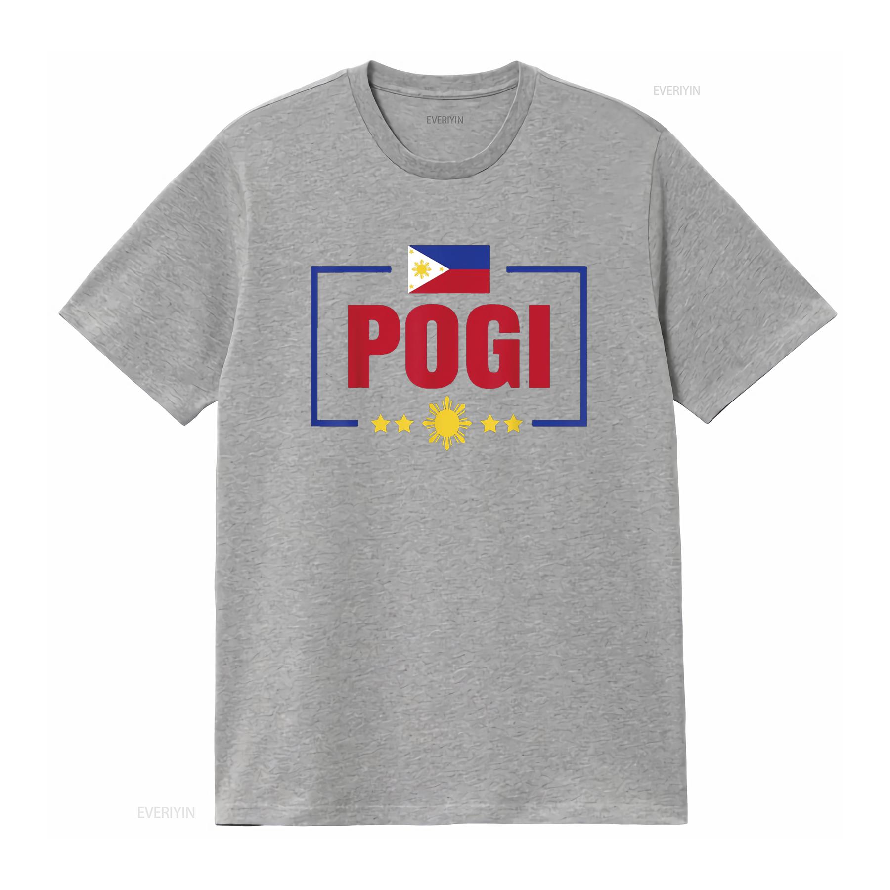 

Funny Pogi shirts For Men Boys Filipino Philippines Pinoy T Shirt vintage Washed Casual fashion Soft designer clothes Unisex S