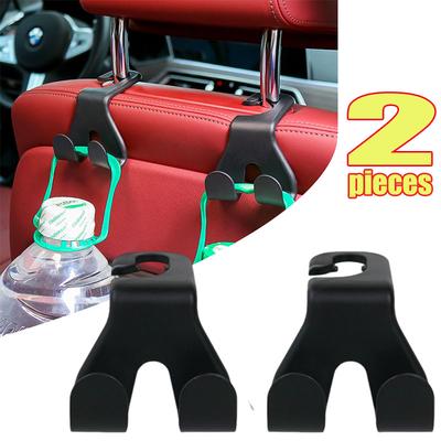2pcs Car Seat Back Hook Universal Auto Headrest Hanger for Bags Keys Clothes Vehicle Organizer Holder Auto Interior Accessories