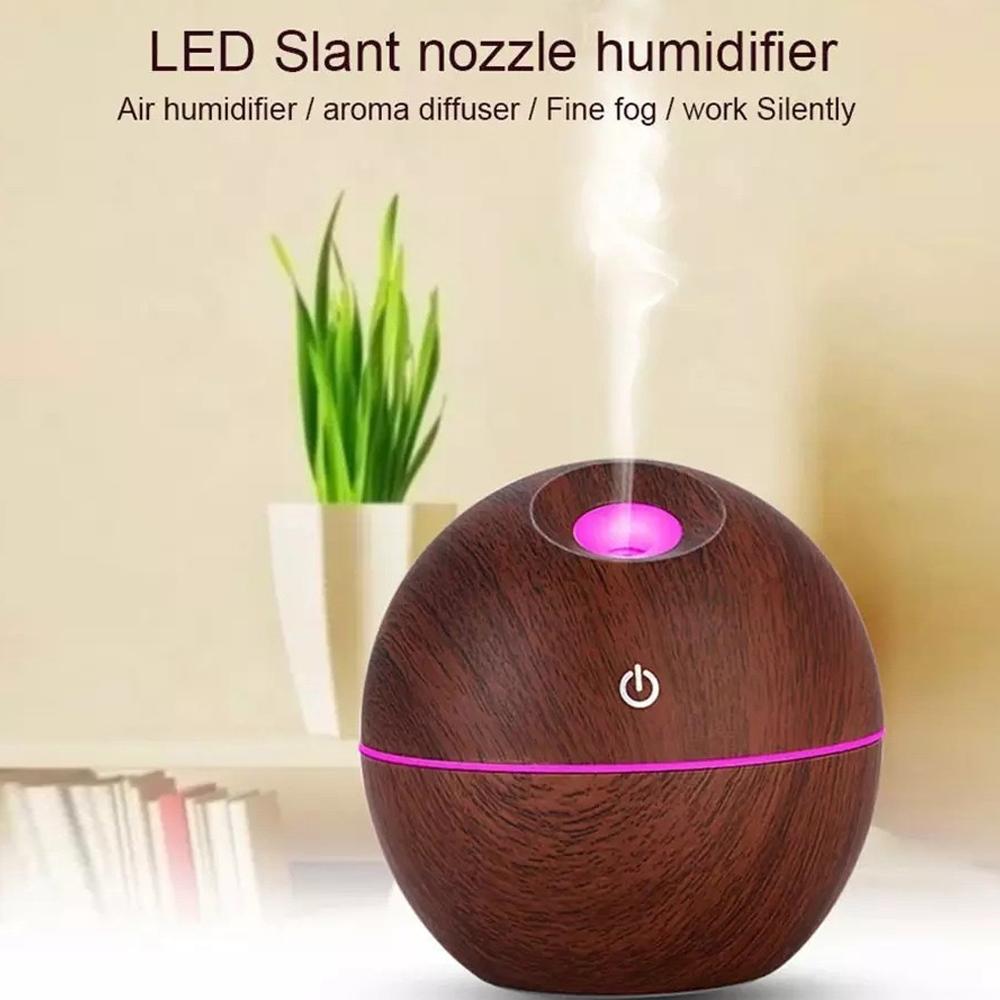 Compact 130ml Travel Humidifier Space-Saving Design, USB Charging & Ambient Glow for Home/Car/Office