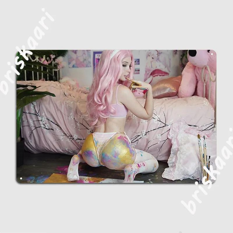 Belle Delphine Onlyfans Exclusive Art Metal Sign Club Bar Club Party Customize Poster Tin sign Posters