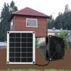 Solar Propelled Ventilation Fan ABS Plastic Detachable Plan Exemplary For Greenhouses Hydroponics Offices