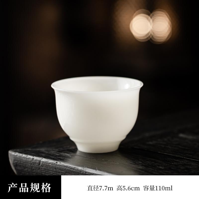 New Ice Jade Master Cup Ceramic Premium Tea Tasting Cup Kung Fu Tea Set Personal Teacup Business Companion Gift