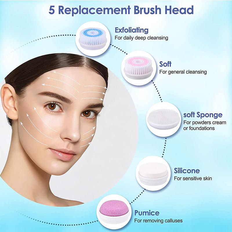 Blackhead Remover Vacuum Waterproof Face Care Nose Acne Black Spots Pore Cleaner Machine Rechargeable Facial Cleansing Brush