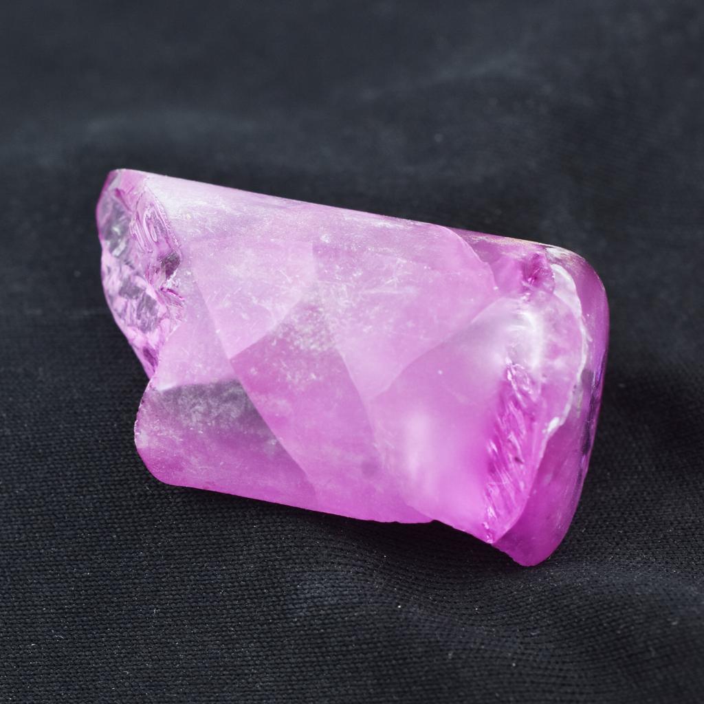 Natural Pink Zircon Loose Gemstone 129.20 ct Raw Uncut Rough for Lapidary and Gem Collections