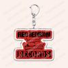 Aesthetic Indie Red Record Music Keychains for Women Accessories Bag Retro Vinyl Label Player Key Chain Fans Gifts Keyrings