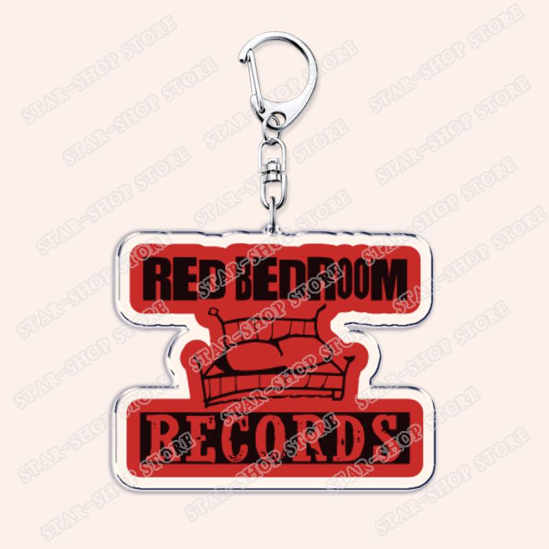 Aesthetic Indie Red Record Music Keychains for Women Accessories Bag Retro Vinyl Label Player Key Chain Fans Gifts Keyrings