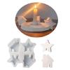 House Shape Castings Mould Resin Molds Baking Molds Star House Silicone Moulds