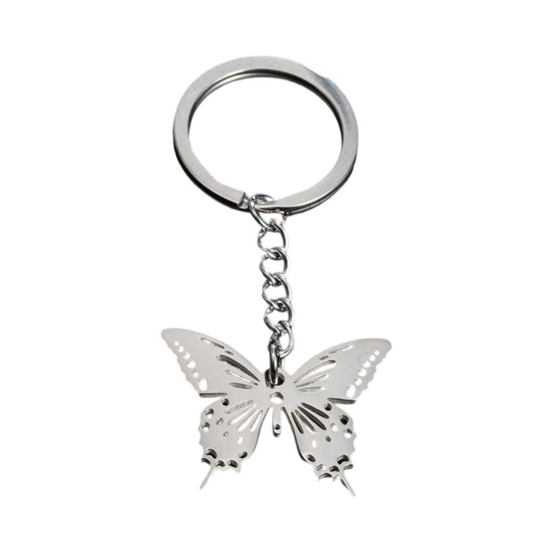 Unique Animal Pendant Keychain Stainless Steel Jewelry Gift Ornament For Women Best Friend Souvenir Birthday