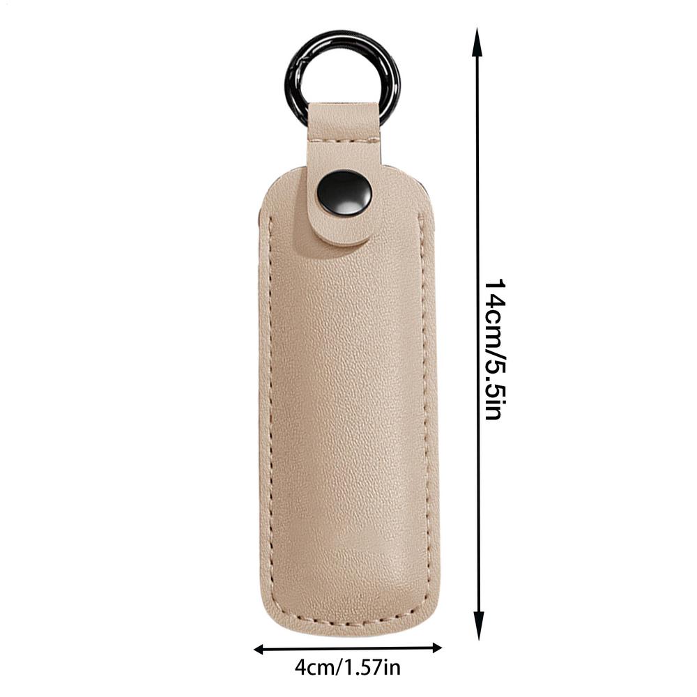 PU Leather U Disk Pouch Protective Cover Storage Bag USB Flash Drive Anti Lost Case Key Ring Holder Small For Landlords Office
