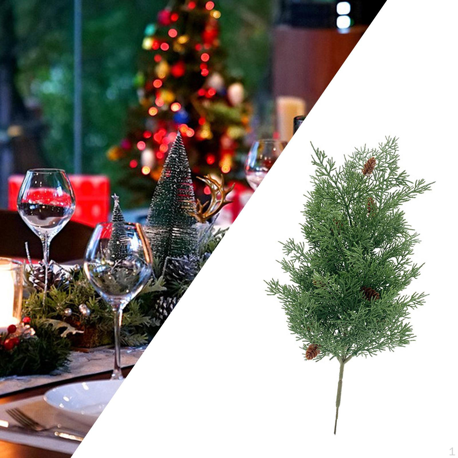 

Искусственная ветка для рождественского украшения, гирлянда своими руками, растения для стола и спальни Height 47cm