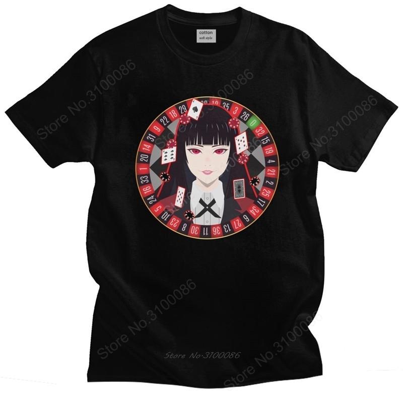 Kakegurui Jabami Yumeko T Shirt Unisex Cotton Japanese Unisexga Compulsive Gambler Tee Tops Short Sleeved Graphic Tshirt Clothes Gift